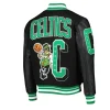 Boston Celtics NBA Finals Champions Black Varsity Jacket