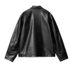 Carhartt Leather Jacket Black