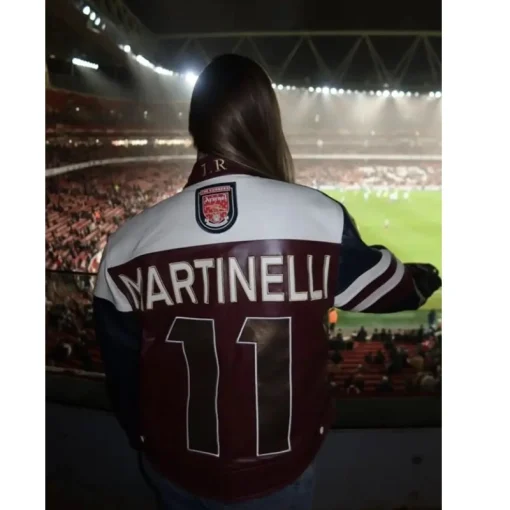 Gabriel Martinelli's Antonia Bronze Arsenal Jacket - Image 3