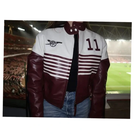 Gabriel Martinelli's Antonia Bronze Arsenal Jacket Front