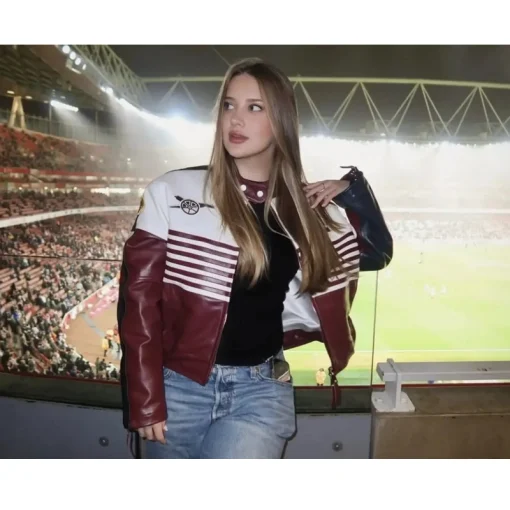 Gabriel Martinelli's Antonia Bronze Arsenal Jacket Marron