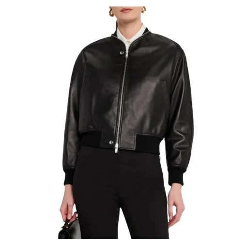 Jil Sander Leather Jacket Black