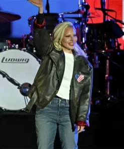 Lady Gaga Election 2024 Concert Jacket Front