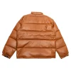 Leather Classic Down Jacket Brown