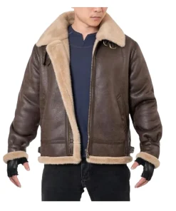 Leon Kennedy RE4 Men’s Brown Leather Jacket