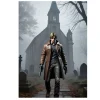 Leon Kennedy Resident Evil 4 Brown Leather Coat unisex