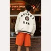 Lethal Bizzle Avirex White Jacket Back Jacket