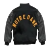 Notre Dame Black Varsity Jacket Back