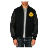 Notre Dame Black Varsity Jacket Front