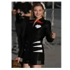 Paris Fashion Week Chloë Grace Moretz Blazer Black