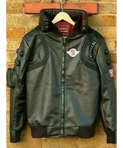 Samurai Cyberpunk 2077 Bomber Leather Jacket