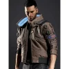 Samurai Cyberpunk 2077 Bomber Leather Jacket