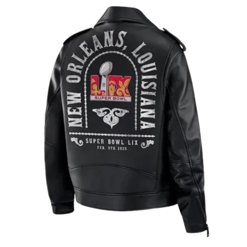 Super Bowl LIX Rebecca Minkoff X Erin Andrews Black Leather Jacket