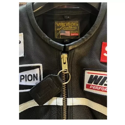 Supreme Vanson Leather Star Jacket Front