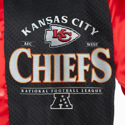 Women's Kansas City Oversized Varsity Bomber Jacket Logo