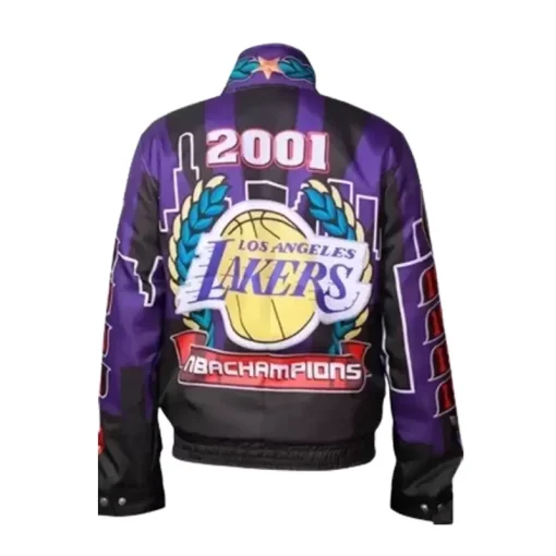 Buy LA Lakers 2001 Championship Bomber Leather Jacket