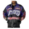 Buy LA Lakers 2001 Championship Bomber Leather Jacket-Unisex