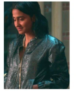 Bela Series The Sex Lives of College Girls S03 Amrit Kaur Metallic Bomber Jacket