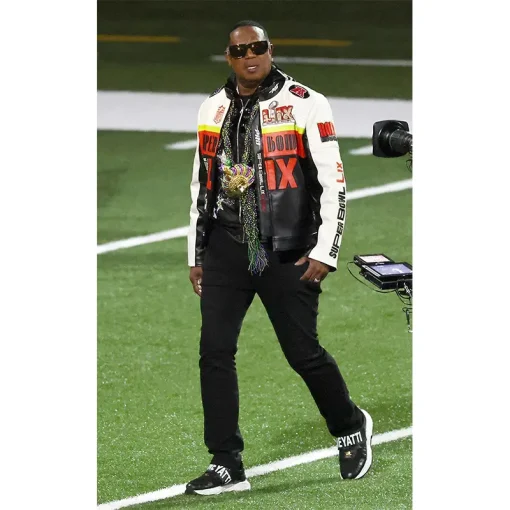 Master P Super Bowl 2025 Leather Jacket