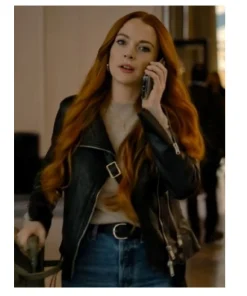 Our Little Secret Lindsay Lohan Leather Jacket