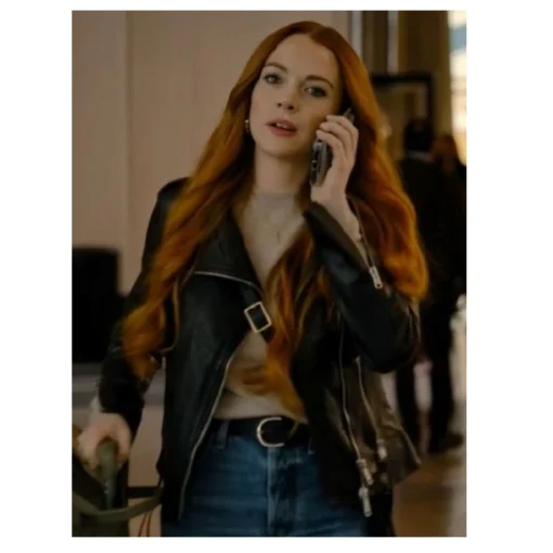 Our Little Secret Lindsay Lohan Leather Jacket