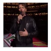 Super-Bowl-LIX-Kickoff-Sam-Worthington-Black-Leather-Jacket.