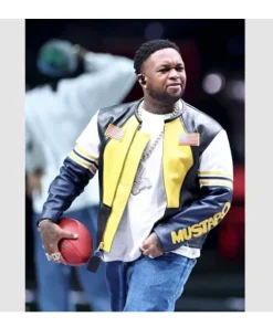 Super-Bowl-LIX-Mustard-Vanson-Star-Leather-Jacket.