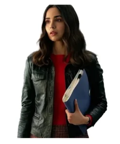The Life List 2025 Sofia Carson Black Leather Jacket