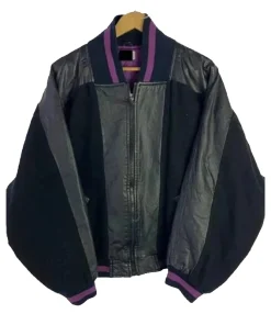 Power Book III Raising Kanan S04 Black Leather Bomber Jacket Front