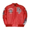 World Famous Pelle Pelle Red Jacket Front