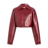 Women's Sue Cropped Leather Jacket