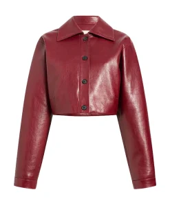 Women's Sue Cropped Leather Jacket