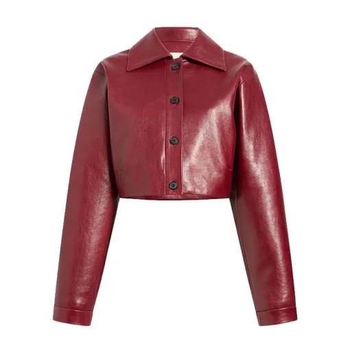 Women's Sue Cropped Leather Jacket