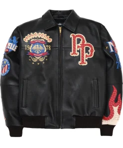Pelle Pelle Black Leather Jacket Front