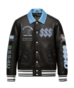 OVO Collared Varsity Jacket Front