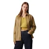 Faux Leather Shirt Front