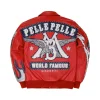 World Famous Pelle Pelle Red Jacket Back