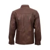 Kurrum Classic Brown Leather Shirt Back