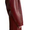 Women's Sue Cropped Leather Jacket Sleeves