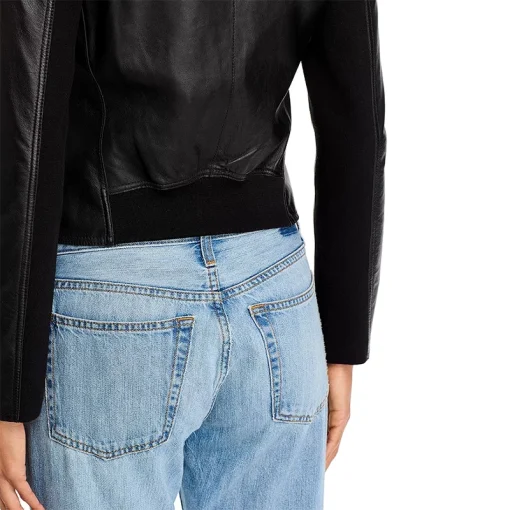 Women's Chapin Leather Reversible Jacket Ribbed
