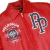World Famous Pelle Pelle Red Jacket Collar