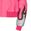 World Famous Pelle Pelle Pink Jacket Sleeves