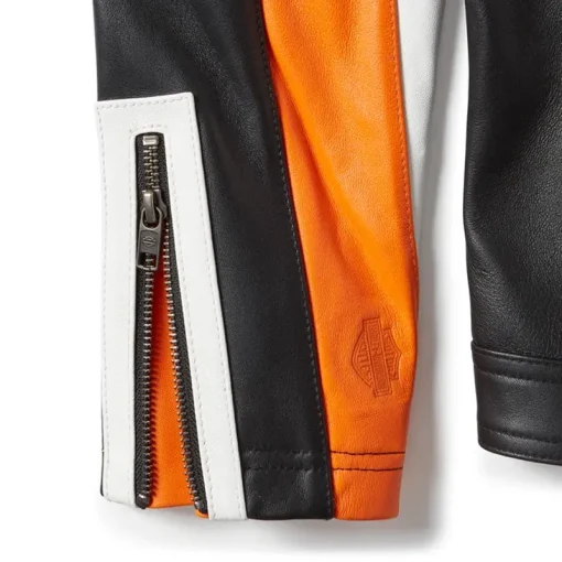 Essential Moto Blocked Leather Jacket