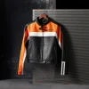 Essential Moto Blocked Leather Jacket