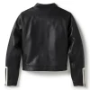 Essential Moto Blocked Leather Jacket