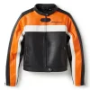 Essential Moto Blocked Leather Jacket