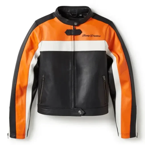 Essential Moto Blocked Leather Jacket