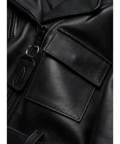 Women's Cropped Slim Classic Leather Jacket