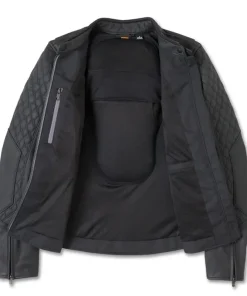 Women's Willie G Skull Graphic Leather Riding Jacket
