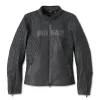 Women's Willie G Skull Graphic Leather Riding Jacket